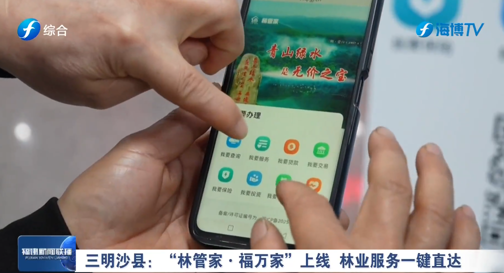 视频 | 三明沙县：“林管家·福万家”上线 林业服务一键直达
